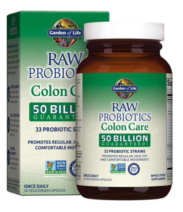 GoL Raw Probiotics Colon Care, Refrig, 30cp