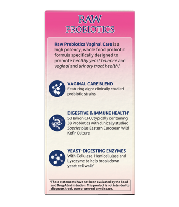 GoL RAW Probiotics Vaginal Care, Refrig, 30ct