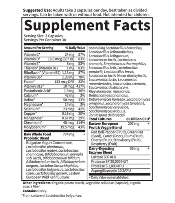 GoL RAW Probiotics Women 50 & Wiser , Refrig, 90c