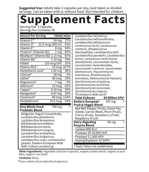 GOL Raw Probiotics Men, Refrig, 90cp