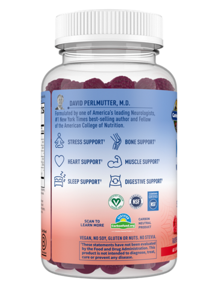 GoL Dr. Formulated Magnesium Gummies Raspberry, 60ct