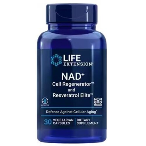 Life Extension Life Extension NAD+ Cell Regenerator + Resveratrol, 30vc