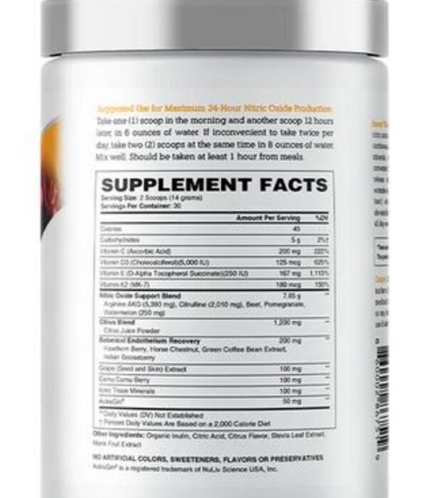 Bionox Ultimate Nitric Oxide Nutrition, Citrus, 30 scoop