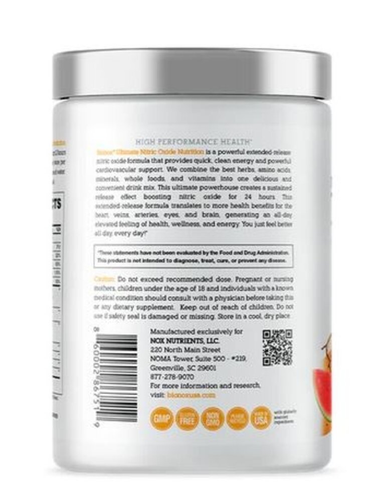 Bionox Ultimate Nitric Oxide Nutrition, Citrus, 30 scoop