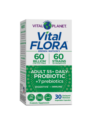 Vital Planet Vital Flora Adult 55+ Daily Probiotic, Refrig, 30vc