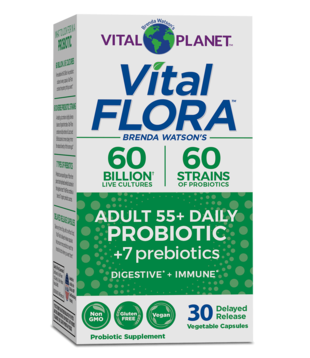 Vital Planet Vital Flora Adult 55+ Daily Probiotic, Refrig, 30vc