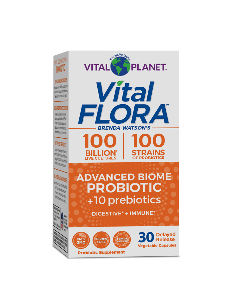Vital Planet Vital Flora Advanced Biome Probiotic, SS, 30vc