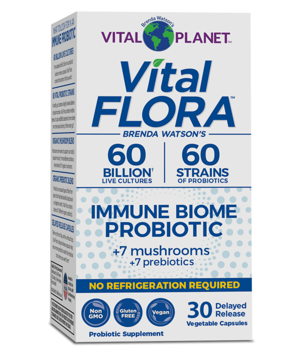 Vital Planet Vital Flora Immune Biome Probiotic, SS, 30vc