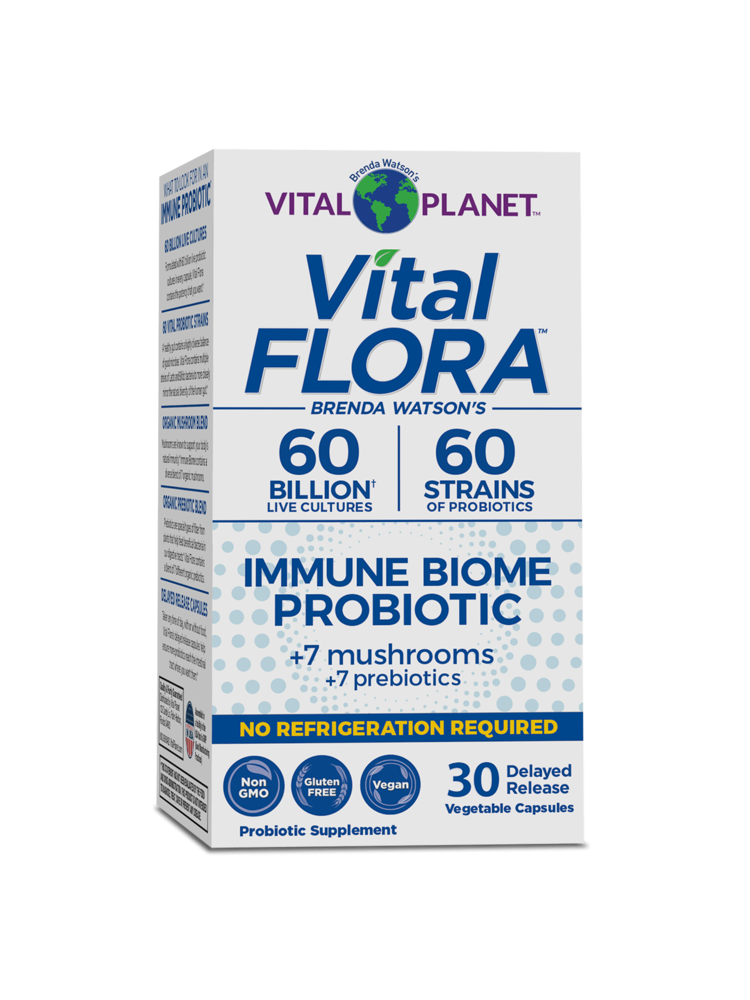 Vital Planet Vital Flora Immune Biome Probiotic, SS, 30vc