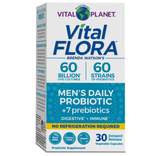 Vital Planet Vital Flora Men's Daily Probiotic, SS, 30vc