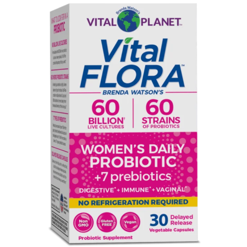 Vital Planet Vital Flora Women's Daily Probiotic, SS, 60vc
