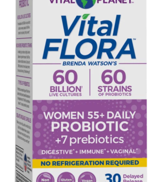Vital Planet Vital Flora Women's 55+ Daily Probiotic, SS, 60vc