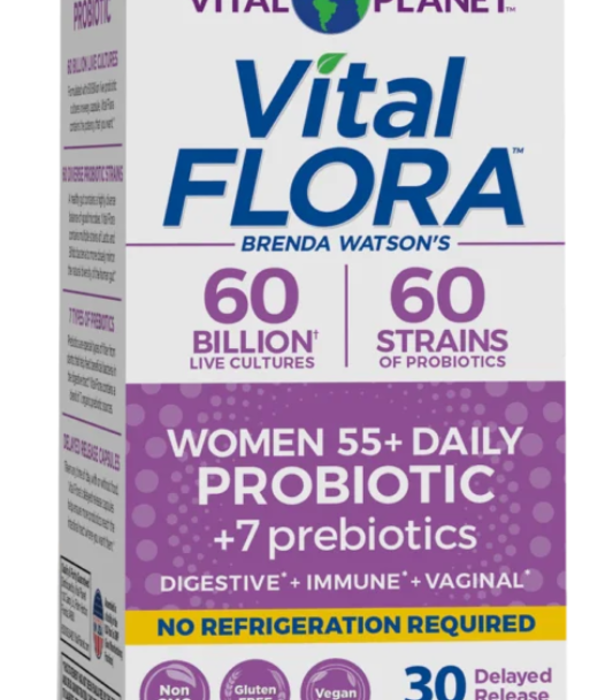 Vital Planet Vital Flora Women's 55+ Daily Probiotic, SS, 30vc