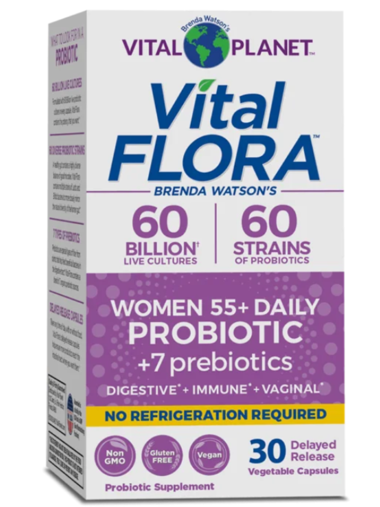 Vital Planet Vital Flora Women's 55+ Daily Probiotic, SS, 30vc