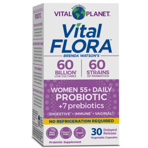 Vital Planet Vital Flora Women's 55+ Daily Probiotic, Refrig, 30vc DISCO