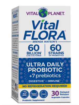 Vital Planet Vital Flora Ultra Daily Probiotic, SS, 30vc