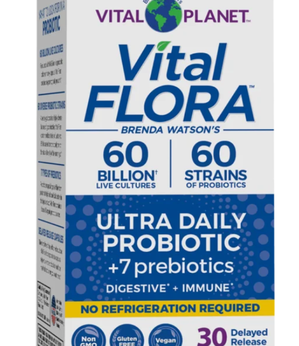 Vital Planet Vital Flora Ultra Daily Probiotic, SS, 30vc