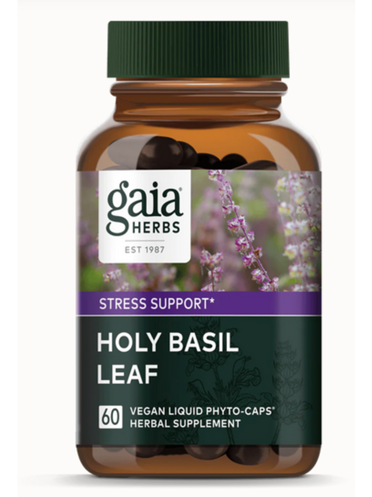 Gaia Holy Basil Leaf, 60cp - b