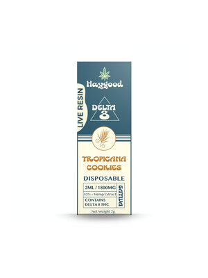 Haygood Farms D8 Disposable, Tropicana Cookies, Live Resin, 2ml