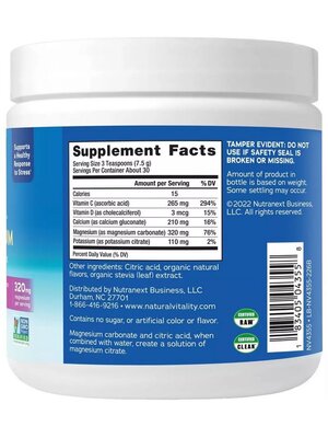 Natural Vitality Calm Plus Calcium, Rasp Lemon, Tub, 8oz.