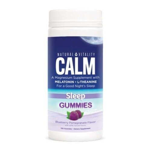 Natural Vitality Calm, Sleep, Gummies, Blueberry Pom, 120ct.