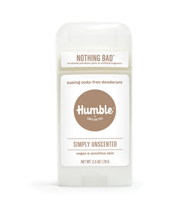 Humble Brands Deodorant Vegan Sensitive Simply Unscented, 2.5oz