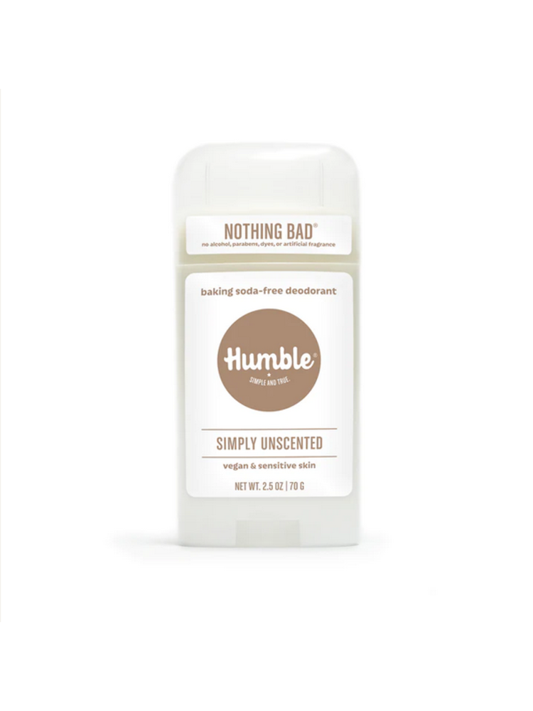 Humble Brands Deodorant Vegan Sensitive Simply Unscented, 2.5oz