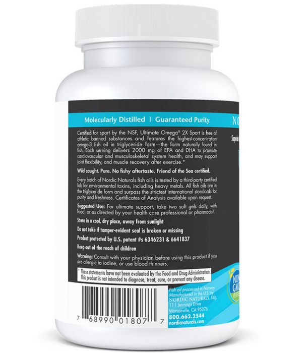 Nordic Naturals Nordic Naturals Ultimate Omega 2x Sport, 60ct
