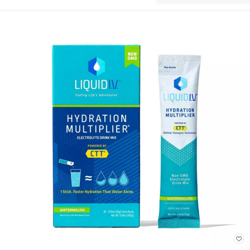 Liquid IV Electrolyte Drink Mix, Watermelon, 10ct