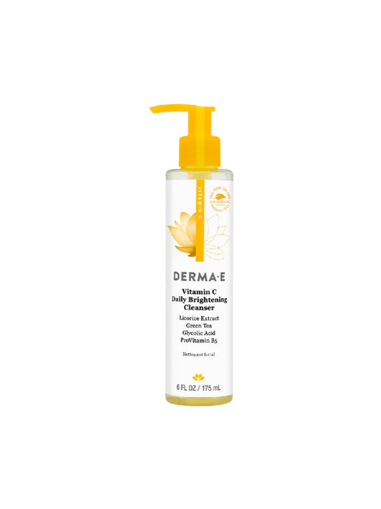 Derma E Cleanser, Daily Brightening, 6oz.