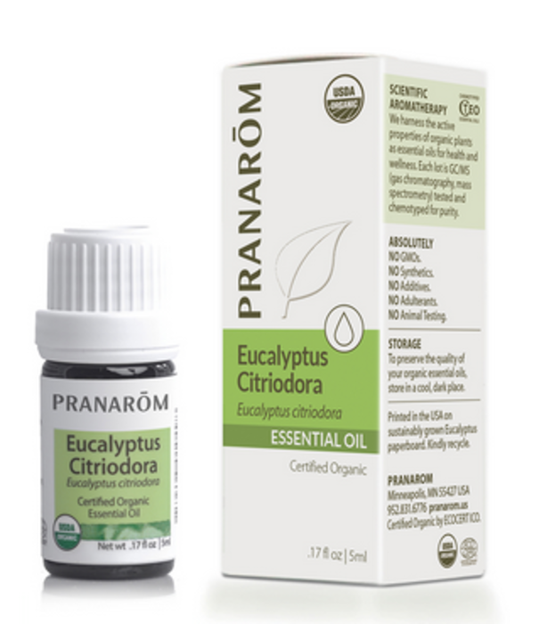 PRANAROM Pranarom Organic Eucalyptus Citriodora Oil, 5ml.