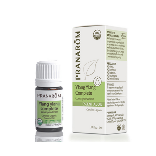 Pranarom Organic Ylang Ylang Complete Oil, 5ml.