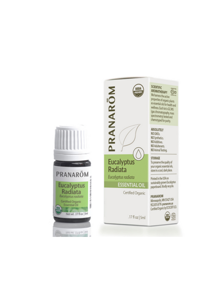 Pranarom Organic Eucalyptus Radiata Oil, 5ml.