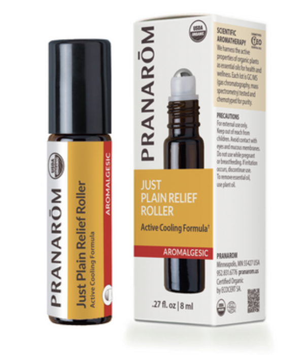 Pranarom Organic Just Plain Relief Roller, 8ml
