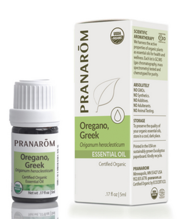 Pranarom Organic Greek Oregano Oil, 5ml.