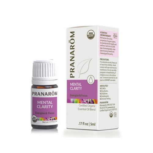 Pranarom Organic Mental Clarity, 5ml.