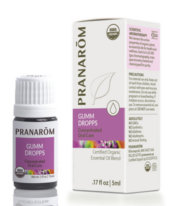Pranarom Organic Gumm Drops, 5ml.