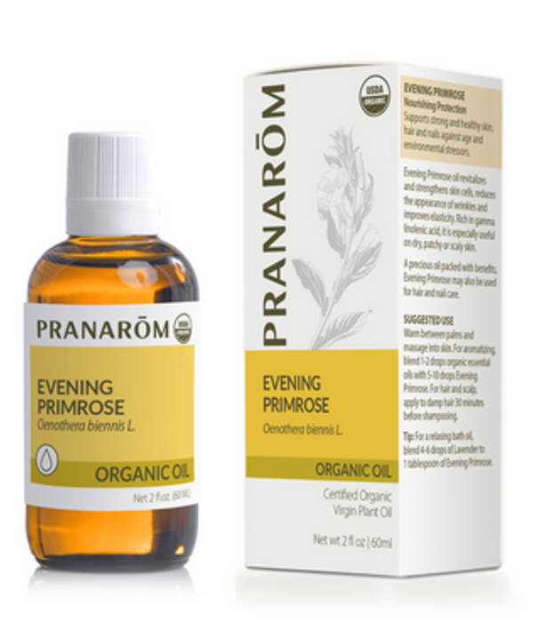 Pranarom Organic Evening Primrose Virgin Plant Oil, 60ml.