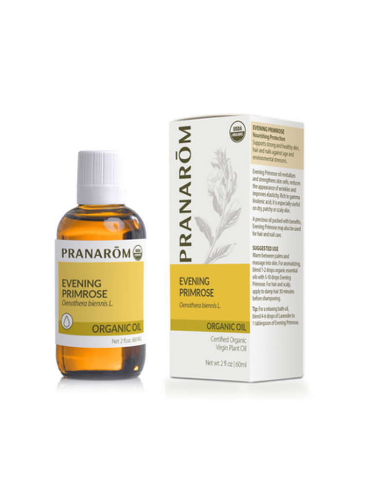 Pranarom Organic Evening Primrose Virgin Plant Oil, 60ml.