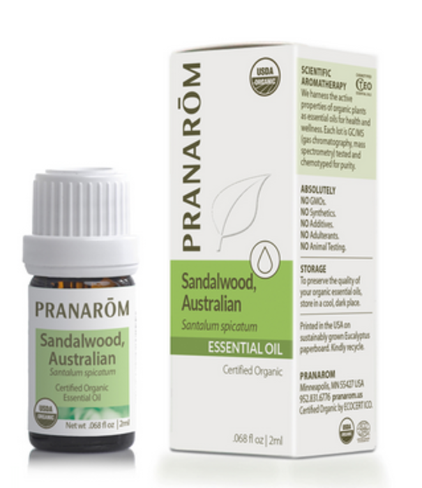Pranarom Organic Sandalwood Oil, 5ml
