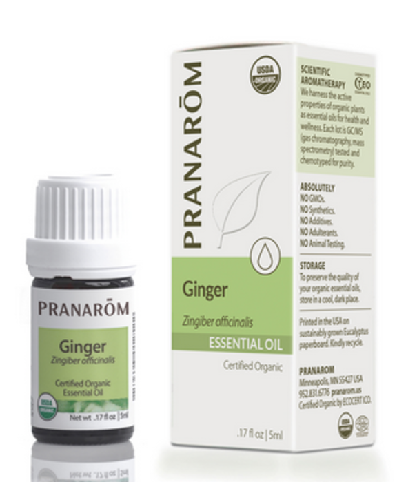 Pranarom Organic Ginger Oil, 5ml.