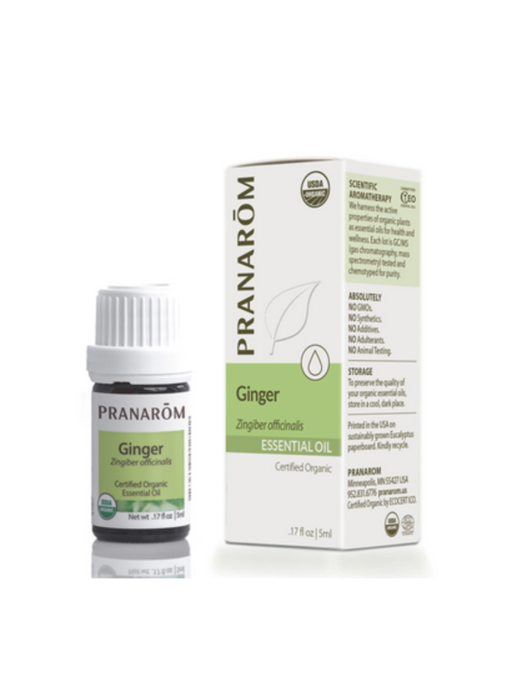 Pranarom Organic Ginger Oil, 5ml.