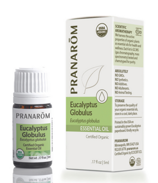 PRANAROM Pranarom Organic Eucalyptus Globulus Oil, 5ml.