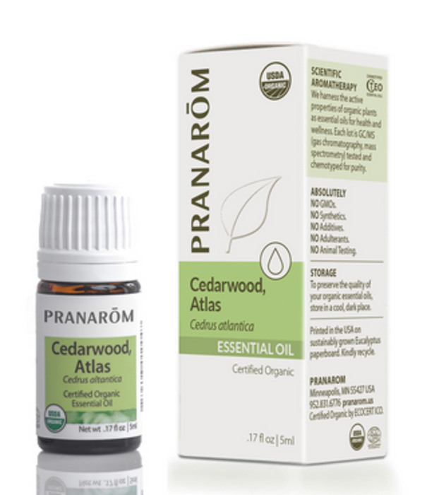Pranarom Organic Cedarwood Atlas Oil, 5ml