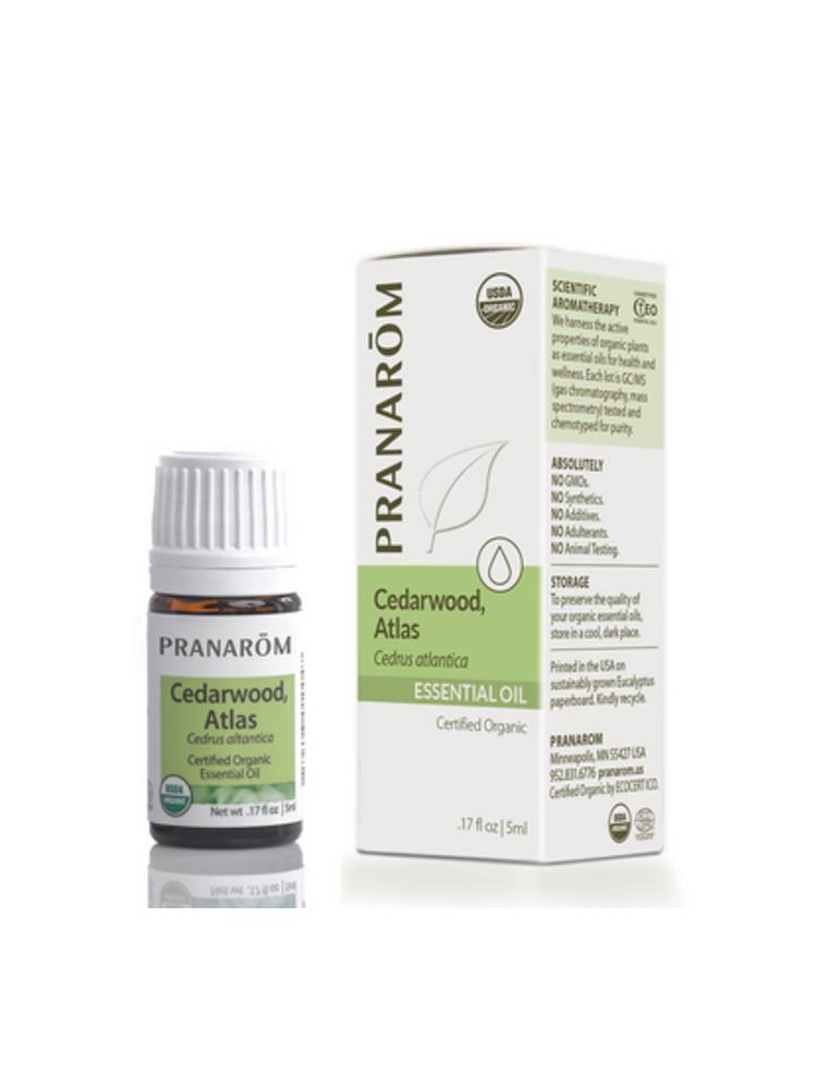 Pranarom Organic Cedarwood Atlas Oil, 5ml