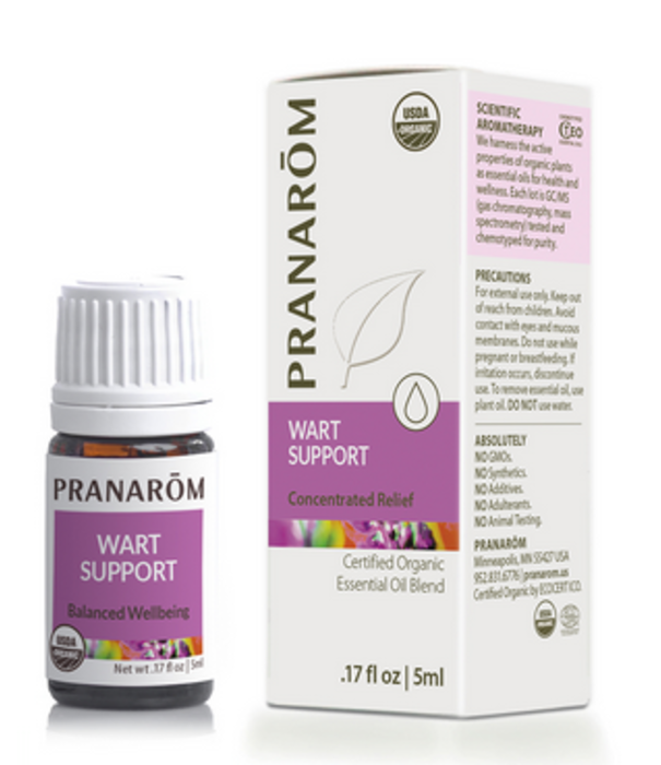 Pranarom Organic Wart Support, 5ml