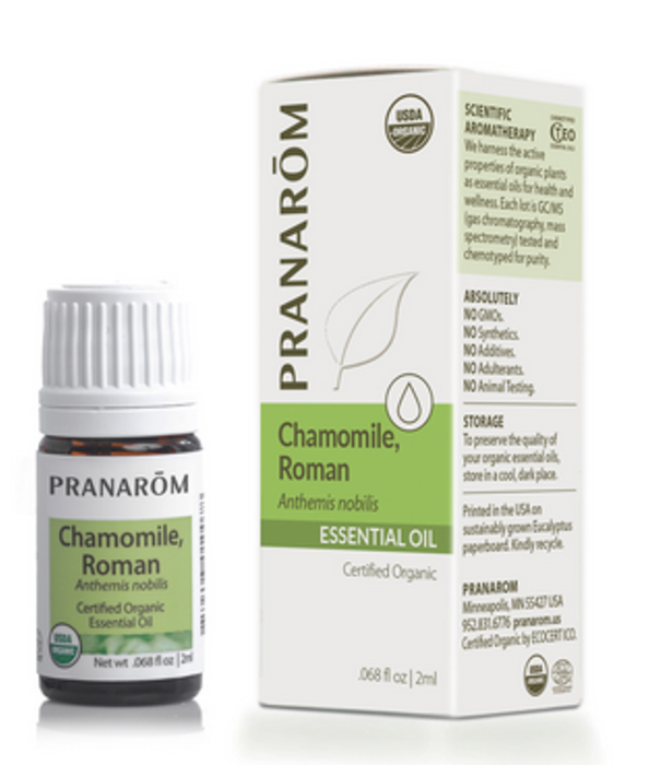 Pranarom Organic Chamomile Roman Oil, 2ml.