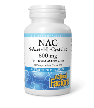 Natural Factors NAC 600mg, 60vc