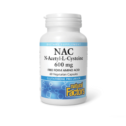 Natural Factors NAC 600mg, 60vc