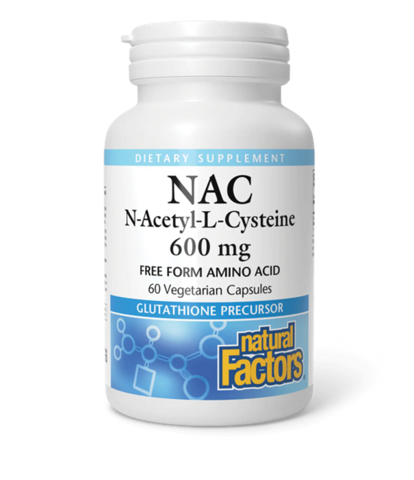 Natural Factors NAC 600mg, 60vc